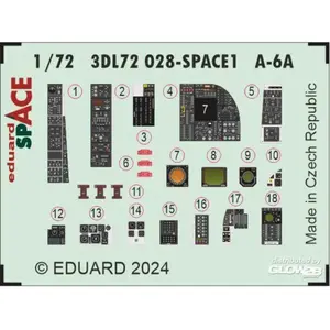 Eduard Décal A-6A SPACE 1/72 TRUMPETER 1/727397228  - Décalcomanies pour avions civils Vendu paramazon