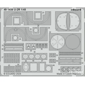 Accessoire Eduard U-2R 1/48 HOBBY BOSS  1/48 Edua491438  - Kit de superdétail pour avions Vendu paramazon