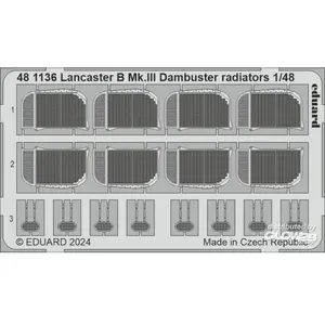 Accessoire Eduard Lancaster B Mk.III Dambuster radiators 1/48 HKM  1/48 Edua481136  - Kit de superdétail pour avions Vendu paramazon