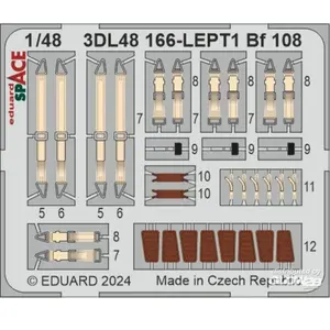 Décal Bf 108 SPACE 1(48 EDUARD  1/48 Edua3DL48166  - Décalcomanies pour avions civils Vendu paramazon