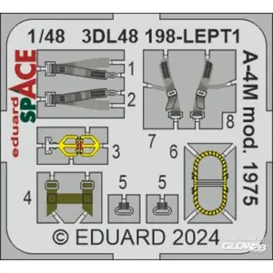 Décal Eduard A-4M mod. 1975 SPACE MAGIC FACTORY  1/48 7398198  - Décalcomanies pour avions militaires Vendu paramazon