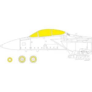 Accessoire Eduard F-15J 1/72 1/727306669  - Masques de verrières maquettes avions 