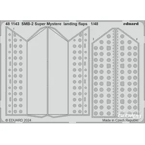 Eduard SMB-2 Super Mystere landing flaps  1/48 Edua481143  - Pièces photodécoupées - usage général 