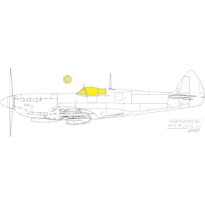 Accessoire Eduard Spitfire Mk.VIII AIRFIX 1/247333009  - Masques de verrières maquettes avions Vendu paramazon