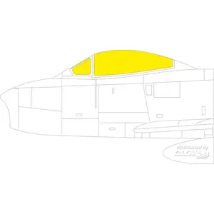 Accessoire Eduard F-86A TFace CLEAR PROP  1/48 7371977  - Masques de verrières maquettes avions 