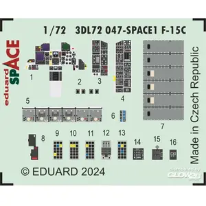 Décal Eduard F-15C SPACE 1/72Edua3DL72047  - Décalcomanies pour avions militaires Vendu paramazon