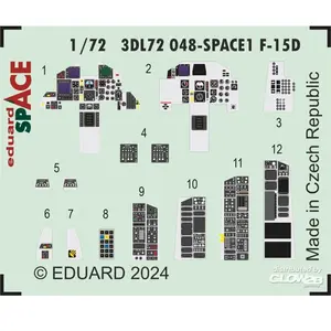 Décal Eduard F-15D SPACE 1/72Edua3DL72048  - Décalcomanies pour avions militaires Vendu paramazon