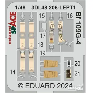 Décal Bf 109G-4 SPACE EDUARD  1/48 7398205  - Décalcomanies pour avions civils Vendu paramazon
