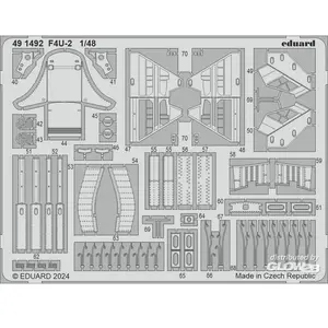 Eduard F4U-2 HOBBY BOSS  1/48 8591491492  - Pièces photodécoupées - usage général 