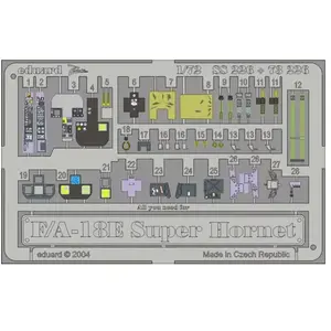 Comparateur de prix : F-18e Super Hornet - 1:72e - Eduard Accessories