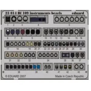 Bf 109 Instruments Bezels - 1:24e - Eduard Accessories