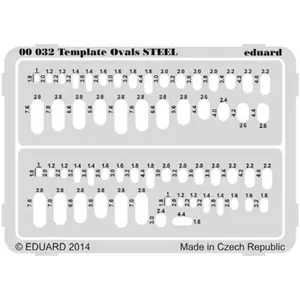 Accessoire Eduard Modèle ovales ACIER 1/32 - 1/48 - 1/72 - 1/144EDUA00032  - Kit de superdétail pour avions Vendu paramazon
