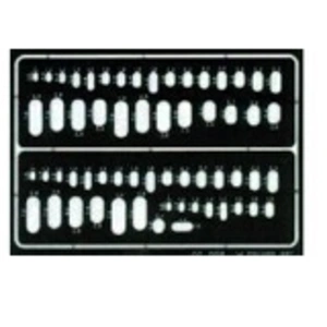 Comparateur de prix : Ovale Gravierschablone- 1:72e - Eduard Accessories