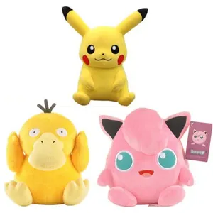 Set de 3 pièces Peluche Delicate Pokémon Pikachu Jigglypuff Psyduck 20-25 cm pas cher