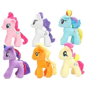 Set de 6 pièces Peluche My Little Pony Fluttershy Rainbow Dush AppleJa...