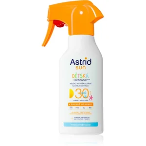 Astrid Sun lait solaire enfants SPF 30 en spray 200 ml pas cher