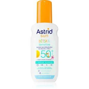Astrid Sun Sensitive lait solaire enfants SPF 50+ en spray 150 ml pas cher