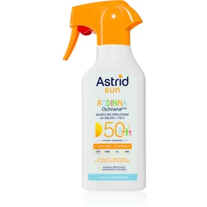 Astrid Sun lait solaire en spray SPF 50 270 ml pas cher