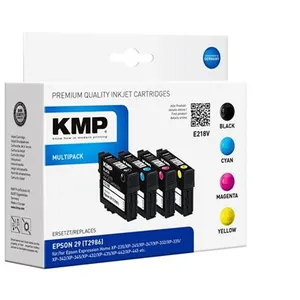 KMP MULTIPACK E218V - Pack de 4 - noir, jaune, cyan, magenta - compatible - cartouche d'encre - pour Epson Expression Home XP-235, 245, 247, 332, 335, 342, 345, 432, 435, 442, 445Vendu parfnac