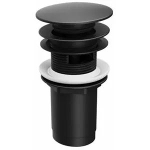 Ravak Garnitures de vidage - Bonde refermable, ClickClack, noir mat X0...Vendu parkaufland