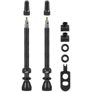 FORCE Paire de valves tubeless route et VTT aluminium 80 mm pas cher