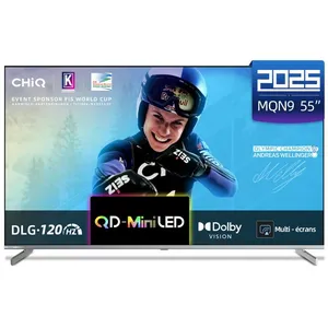 CHiQ M55QN9G Téléviseur 55 Pouces Smart TV 4K Mini QLED Google TV 60Hz...
