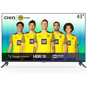 Changhong CHIQ Smart TV UHD 4K U43H7A, 43"(108cm) Android 9.0 WiFi Bluetooth Google Assistant Netflix Prime Video pas cher