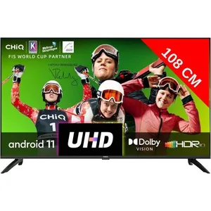 Comparateur de prix : Téléviseur LED 4K 108 cm CHIQ U43GLX Android Smart TV - UHD - 4K