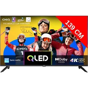 TV QLED 4K 139 cm CHIQ U55QM8V - Google TV, 4K, QLED pas cher