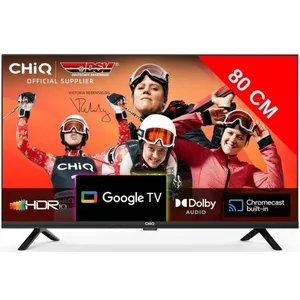 Téléviseur CHIQ LCD 80 cm L32Q7L Google TV HDTV - Smart TV - HDR10 - Dolby Audio - 2 x 8 Watts pas cher