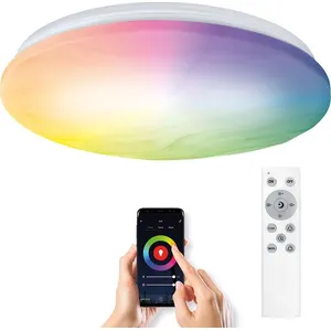 Solight SMART WIFI LED Plafonnier Rond 380mm 30W RGB+CCT avec DO WO792 pas cher