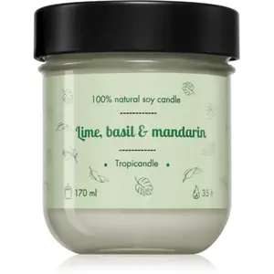 Tropicandle Lime, Basil & Mandarin bougie parfumée 170 ml pas cher