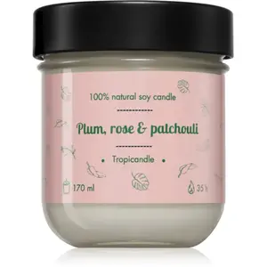 Tropicandle Plum, Rose & Patchouli bougie parfumée 170 ml pas cher