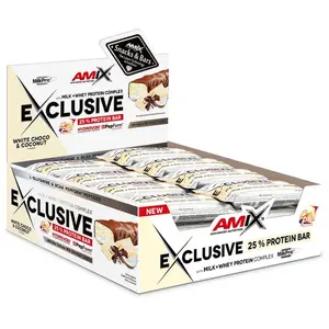 Amix Boîte De Barres Protéinées Exclusive Chocolat Blanc 40g 24 Unités One Size