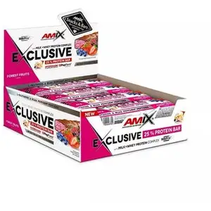 Amix Protéine Exclusive 40g 24 Unités Forêt Fruit Énergie Barres BoîteVendu parbikeinn