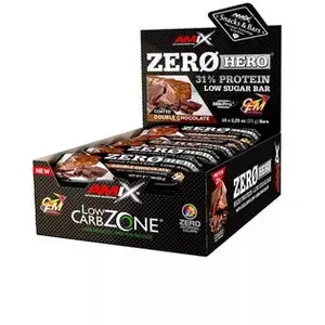 Comparateur de prix : Barre protéinée Amix Zero Hero goût double chocolat (15x65 g)