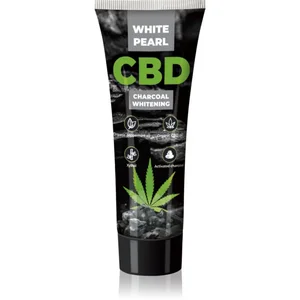 White Pearl CBD Charcoal Whitening dentifrice blanchissant au charbon ...