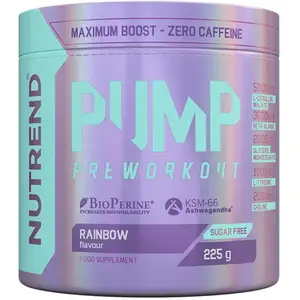 PreWorkout - Nutrend - Pump pre workout (225g) - Saveur RainbowVendu parfitness-boutique