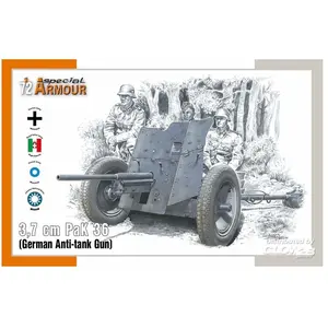 Maquette Canon antichar allemand PaK 36 de 3,7 cm 1/72 - Special Hobby Maquette militaire  - 7009924 Vendu paramazon