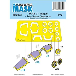 Saab 37 Viggen Two Seater Mask - 1:72e - Special Hobby