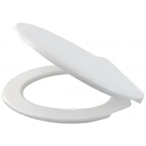 Alcadrain Toiletzittingen - Abattant WC Basic antibactérien, blanc A65...