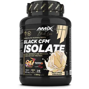 Amix Protéine Black Cfm Isolate Whey Chocolat Blanc 1kg One SizeVendu parbikeinn