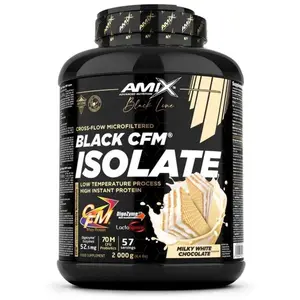Comparateur de prix : Amix Protéine Black Cfm Isolate Whey 2kg Chocolat Blanc One Size