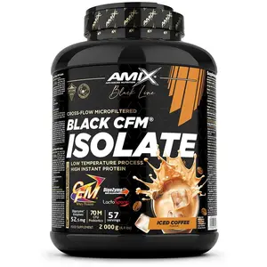 Amix Protéine Black Cfm Isolate Whey 2kg Café Glacé One SizeVendu parbikeinn