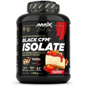 Comparateur de prix : Amix Isolat De Protéine De Lactosérum Black Cfm Gâteau Au Fromage Aux Fraises 2kg One Size