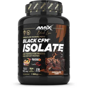 Comparateur de prix : Amix Isolat De Protéine De Lactosérum Black Cfm Gâteau Au Chocolat 1kg One Size