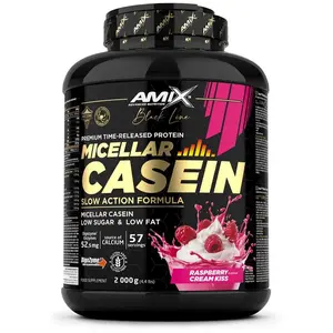 Amix Protéine Black Micellar 2kg Casein Framboise One SizeVendu parbikeinn
