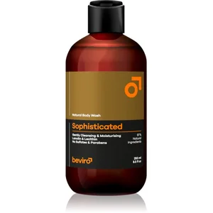 Beviro Natural Body Wash Sophisticated gel de douche pour homme 250 ml