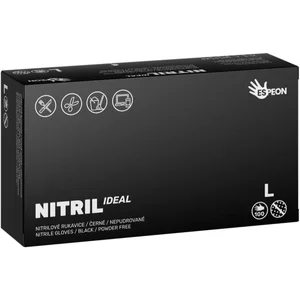 Espeon Nitril Ideal Black gants en nitrile non poudrés taille L 100 pc... pas cher