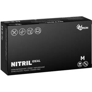 Espeon Nitril Ideal3 Black gants en nitrile non poudrés taille M 100 p... pas cher